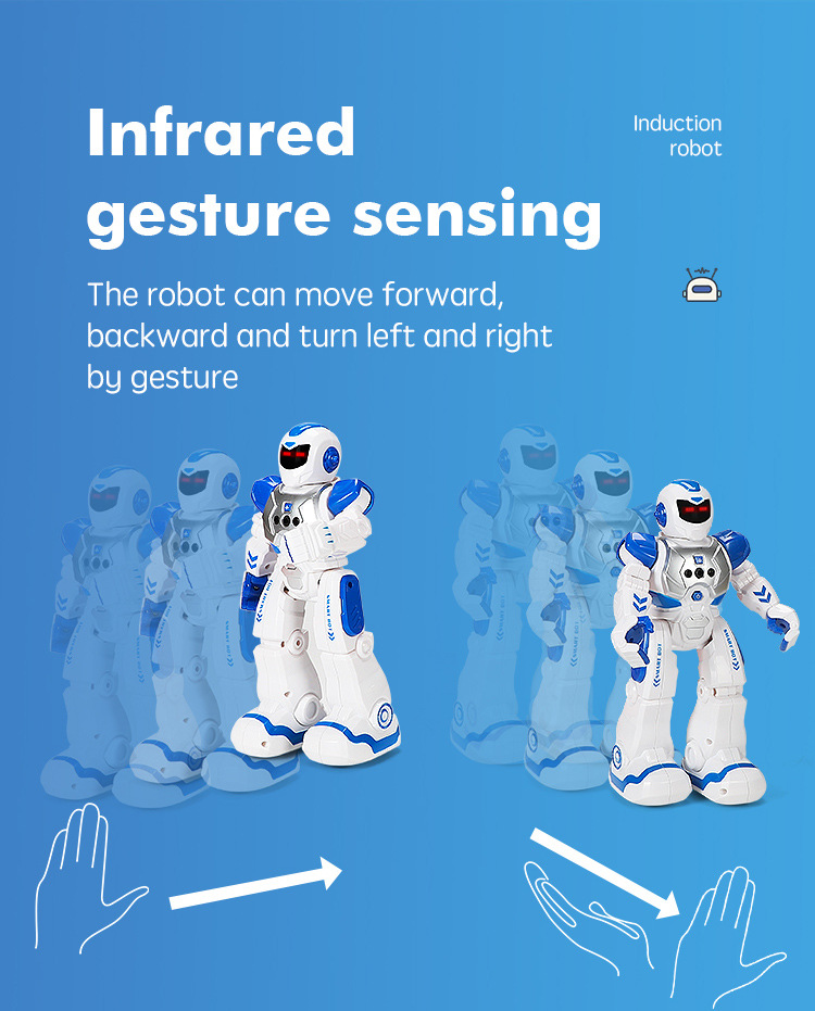 Mechanical War Police Early Education Intelligent Robot Exclusive for Cross-Border Electric Singing Infrared Induction Children's Remote Control Toy Mechanical War Police Early Education Intelligent Robot Exclusive for Cross-Border Electric Singing Infrared Induction Children's Remote Control Toy