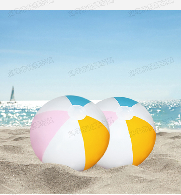 Factory in Stock Pvc6 Piece Color Children's Swimming Pool Playing Water Inflatable Ball Advertising Ball Inflatable Beach Ball