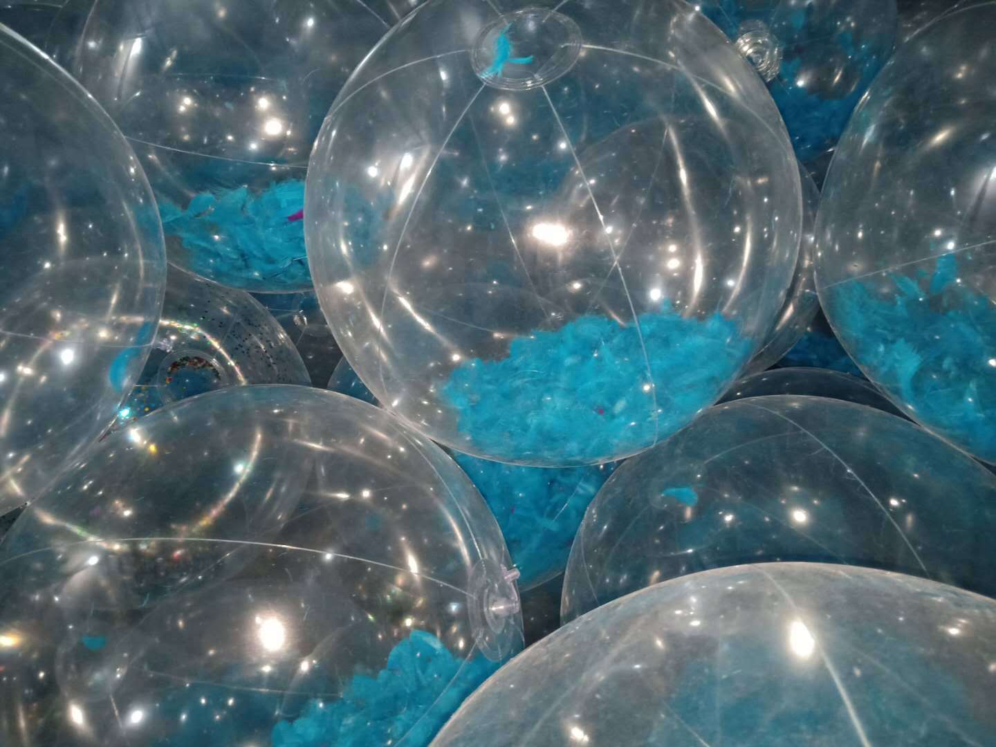 PVC inflatable Beach ball Transparent Flake ball Child Adult toy ball transparent Flake Beach ball filling ball PVC inflatable Beach ball Transparent Flake ball Child Adult toy ball transparent Flake Beach ball filling ball