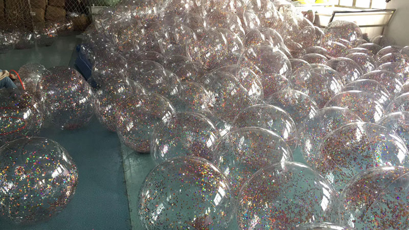PVC inflatable Beach ball Transparent Flake ball Child Adult toy ball transparent Flake Beach ball filling ball PVC inflatable Beach ball Transparent Flake ball Child Adult toy ball transparent Flake Beach ball filling ball