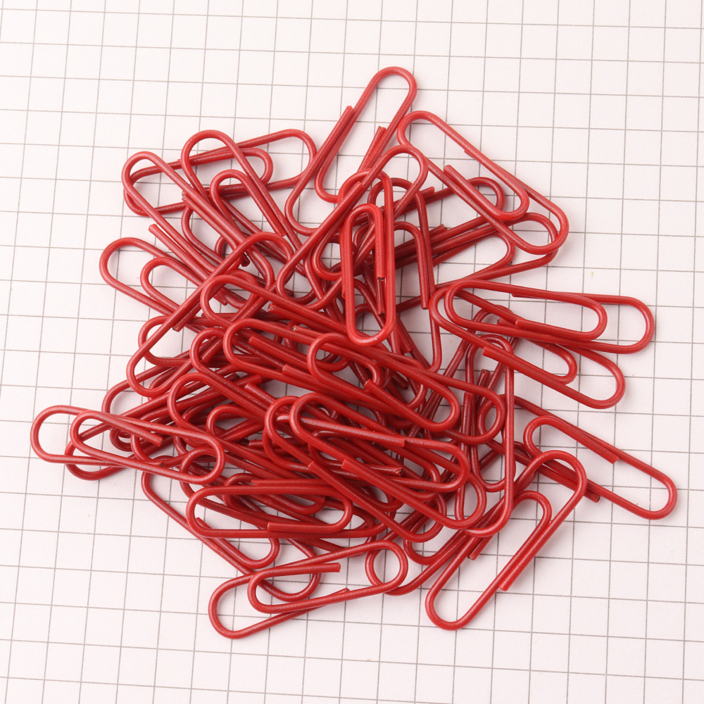 Metal Paper Clip Color Paper Clip Barrel Creative Multi-Color Cartoon Paper Clip Customization Desktop Products 28mm Metal Paper Clip Color Paper Clip Barrel Creative Multi-Color Cartoon Paper Clip Customization Desktop Products 28mm