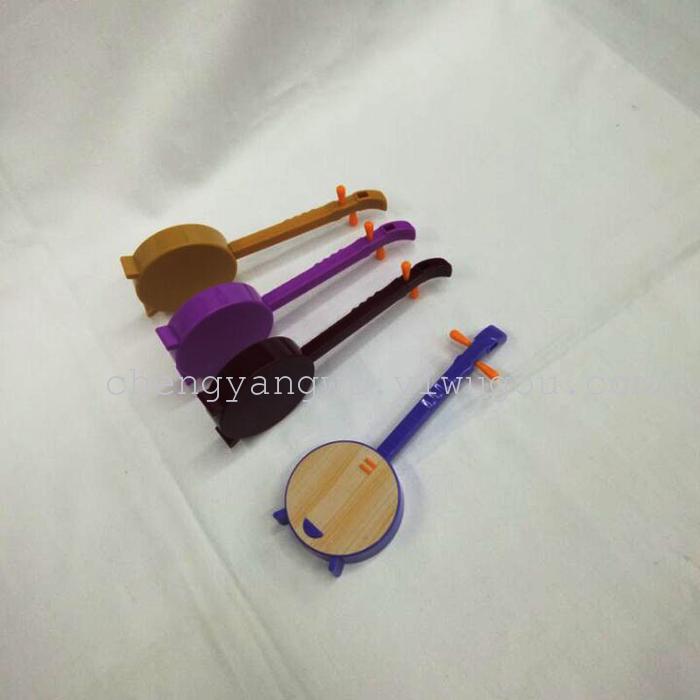 4 sets of PVC boxed mini small lute craft advertising ball pen erhu music pen