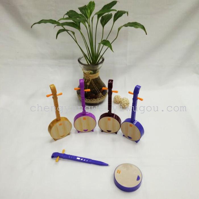 4 sets of PVC boxed mini small lute craft advertising ball pen erhu music pen