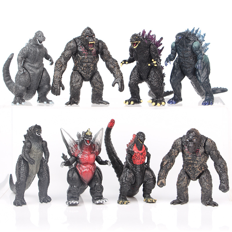 Godzilla Model Doll Decoration 2 Generation 8 Models War King Kong Godzilla Monster King Toy Doll