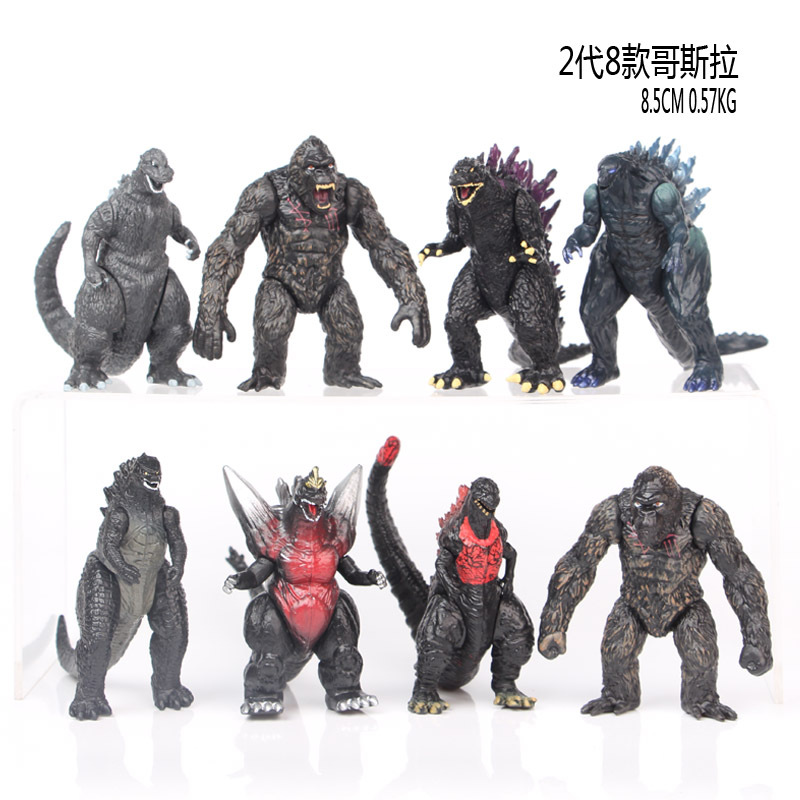 Godzilla Model Doll Decoration 2 Generation 8 Models War King Kong Godzilla Monster King Toy Doll