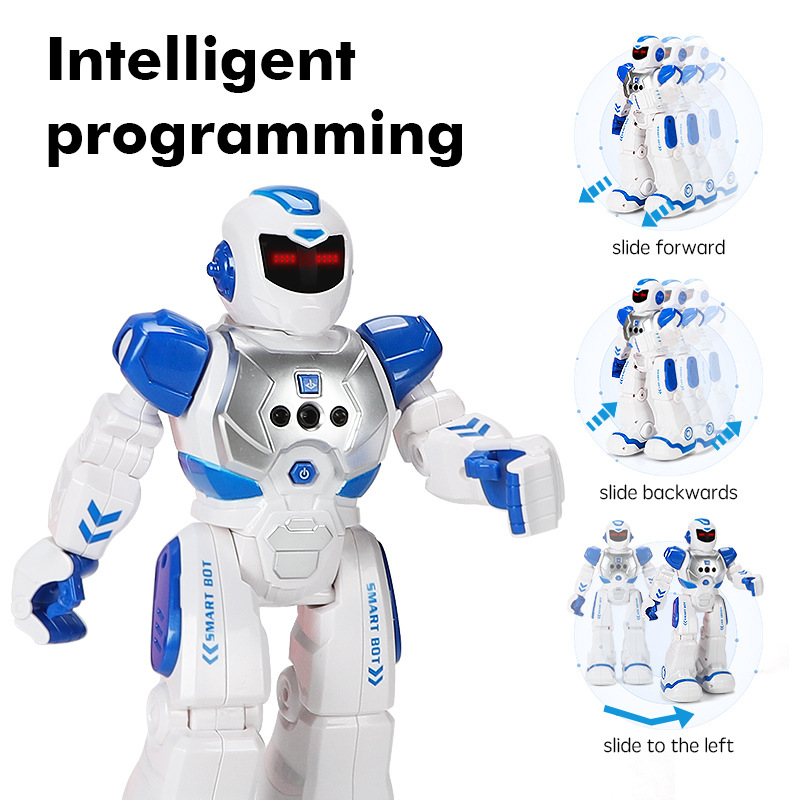 Mechanical War Police Early Education Intelligent Robot Exclusive for Cross-Border Electric Singing Infrared Induction Children&#039;s Remote Control Toy