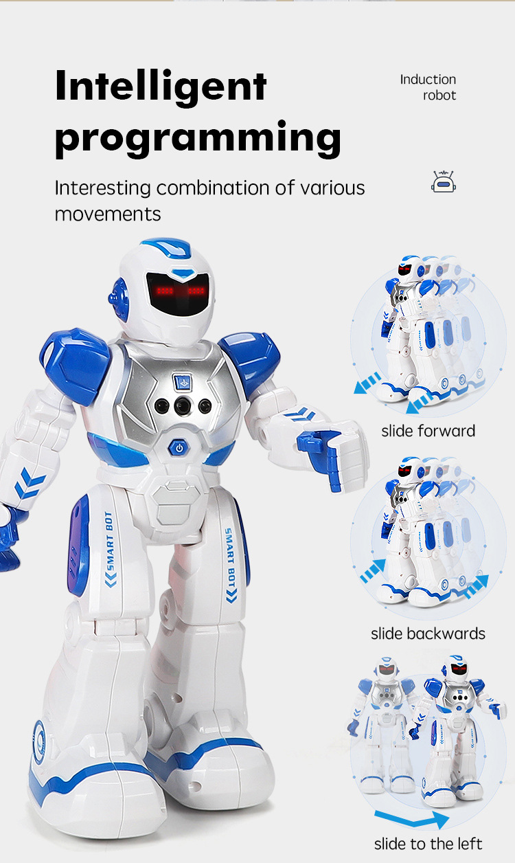 Mechanical War Police Early Education Intelligent Robot Exclusive for Cross-Border Electric Singing Infrared Induction Children's Remote Control Toy Mechanical War Police Early Education Intelligent Robot Exclusive for Cross-Border Electric Singing Infrared Induction Children's Remote Control Toy