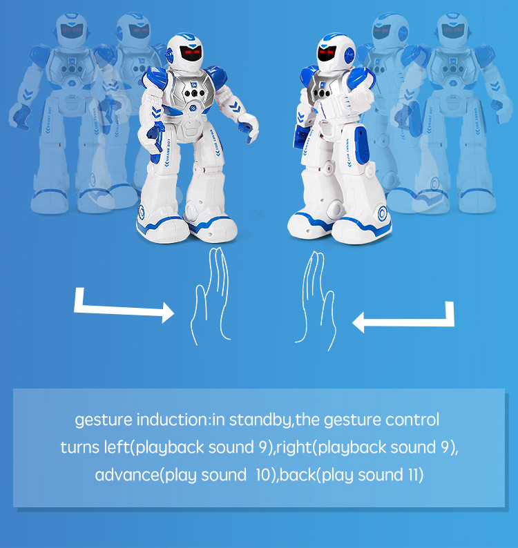 Mechanical War Police Early Education Intelligent Robot Exclusive for Cross-Border Electric Singing Infrared Induction Children's Remote Control Toy Mechanical War Police Early Education Intelligent Robot Exclusive for Cross-Border Electric Singing Infrared Induction Children's Remote Control Toy