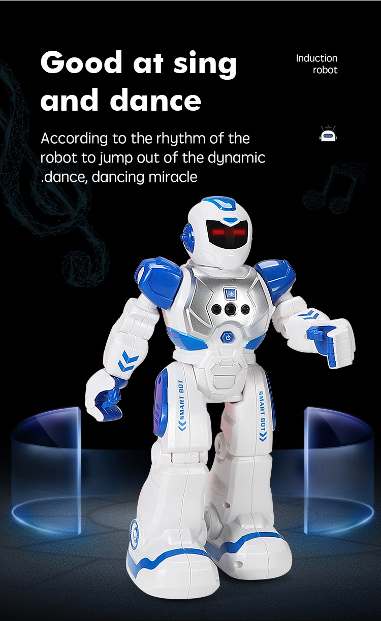 Mechanical War Police Early Education Intelligent Robot Exclusive for Cross-Border Electric Singing Infrared Induction Children's Remote Control Toy Mechanical War Police Early Education Intelligent Robot Exclusive for Cross-Border Electric Singing Infrared Induction Children's Remote Control Toy