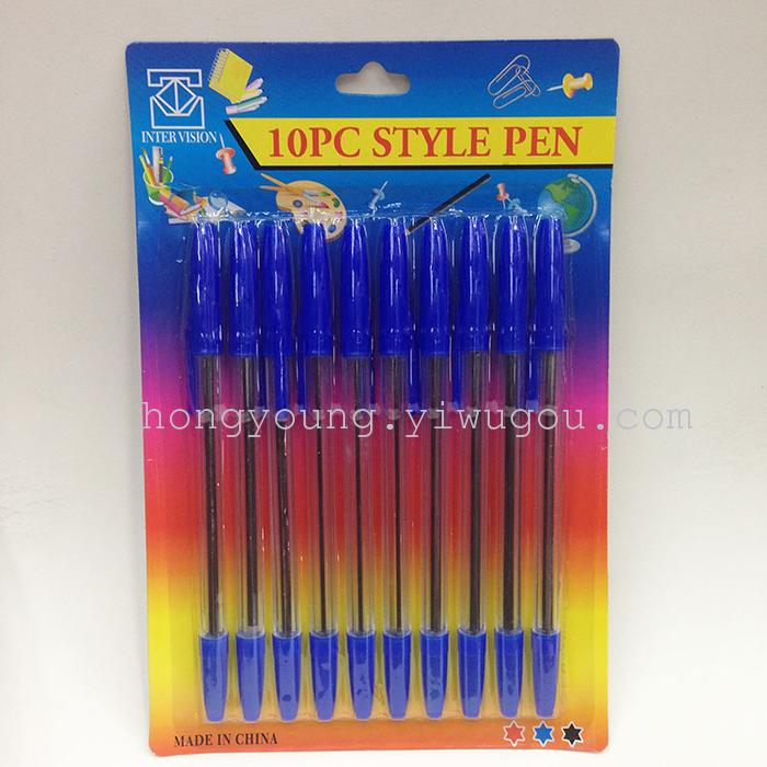 Color ball point pen 10 color 12 color 6 color simple ball point pen PVC Bag Set Color ball point pen 10 color 12 color 6 color simple ball point pen PVC Bag Set