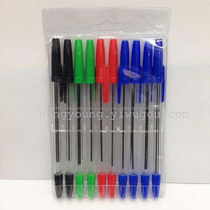 Color ball point pen 10 color 12 color 6 color simple ball point pen PVC Bag Set Color ball point pen 10 color 12 color 6 color simple ball point pen PVC Bag Set