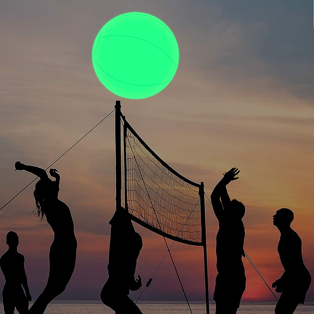 Amazon Luminous Balloon LED Flash Beach Ball Children's Water PVC Inflatable Remote Control Bounce Ball