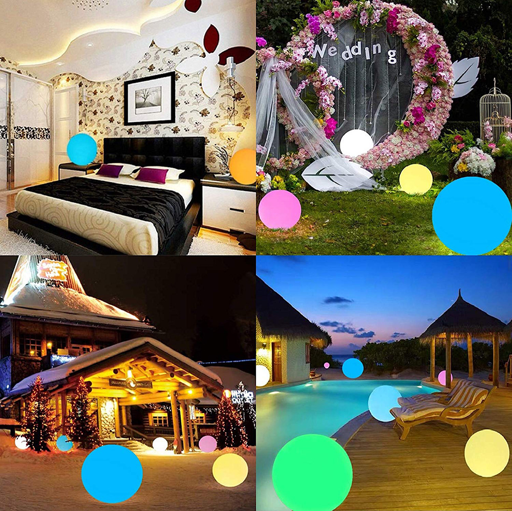Amazon Luminous Balloon LED Flash Beach Ball Children's Water PVC Inflatable Remote Control Bounce Ball