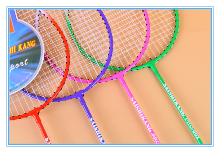 Beginner training racquet endurance badminton four color doubles super offensive