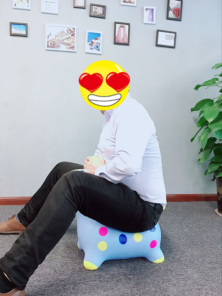 Ha-ha ball deer Jingle jump horse reinforced PVC tape music children inflatable toy baby mount Ha-ha ball deer Jingle jump horse reinforced PVC tape music children inflatable toy baby mount