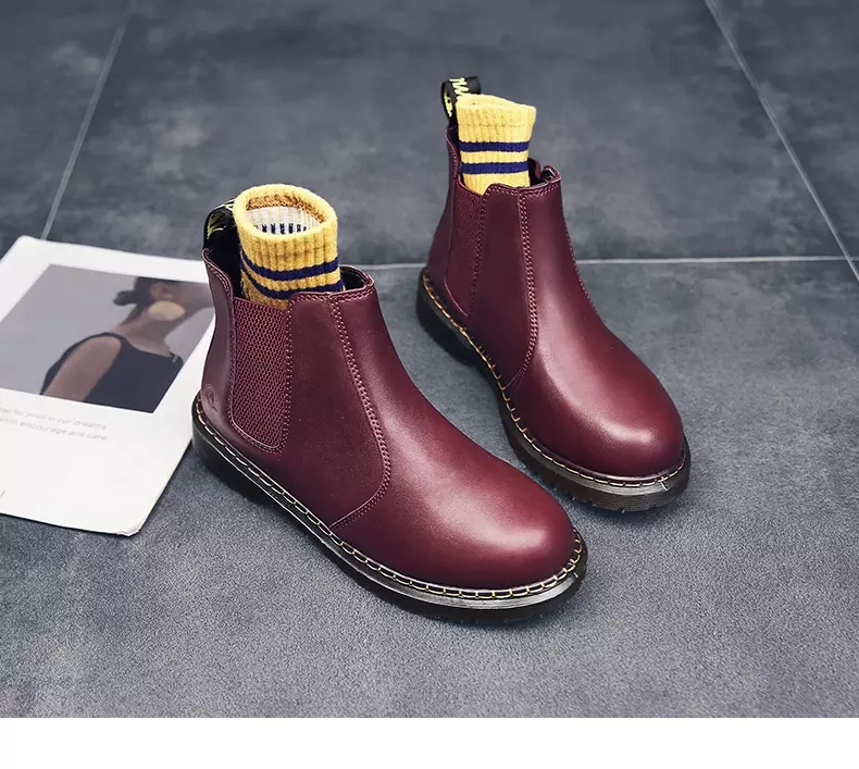 Autumn and winter Martin boots high help shoe boots woman worker outfit shoe big head shoe war Wolf Autumn and winter Martin boots high help shoe boots woman worker outfit shoe big head shoe war Wolf