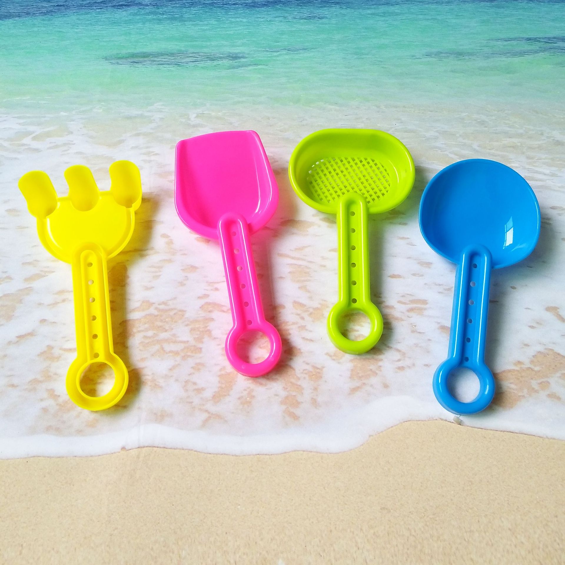 Summer Children's Toy ATV Set Sand Shovel Beach Bucket Set Yiwu Toy Play House 5013