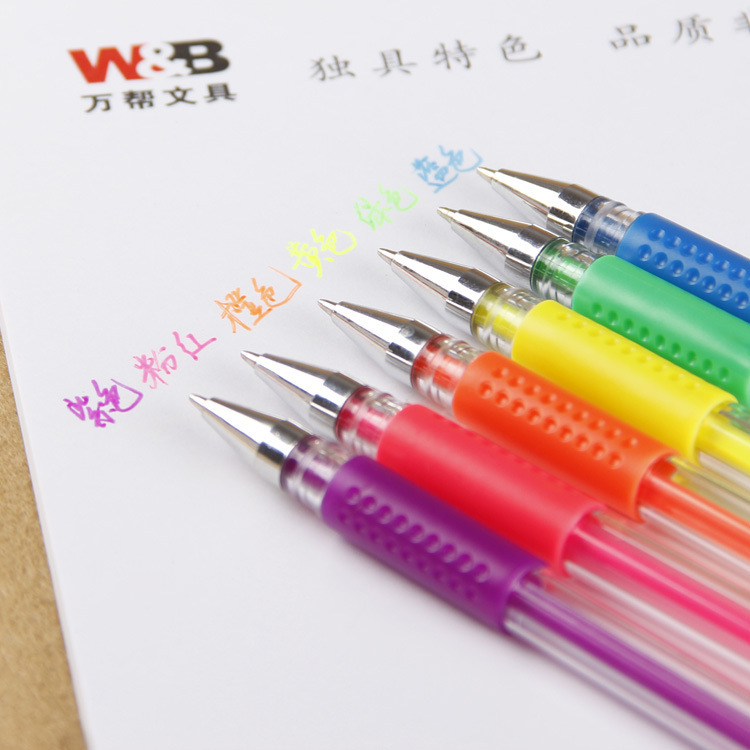 New Eco-friendly Color Fluorescent Pen GP-3576 Total Six Colors Bullet