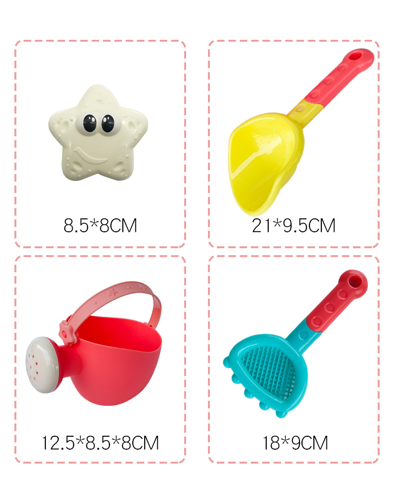 Children's Beach Toy Suit Beach Car Sand Digging Water Toys Beach Bucket Hourglass Shovel Seaside Sand Playing Tools