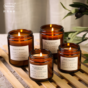 Household Lighting Candle 10-Inch Wedding Banquet Candle Dinner Smoke-Free Birthday Long Brush Holder Wax Taper Candle Daily Candle