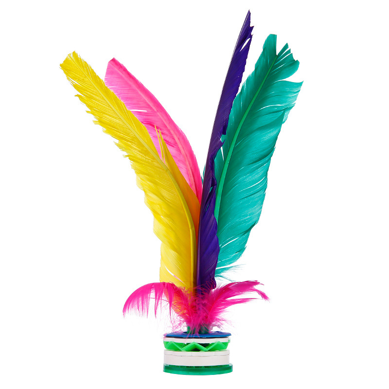 Feather Shuttlecock Adult Fitness Kindergarten Shuttlecock Chicken Feather Key Kick-Resistant Kick Shuttlecock Kick Shuttlecock Tendon Bottom