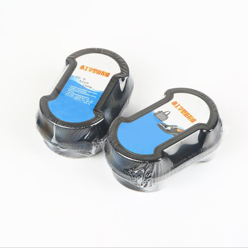 Shoe Polish Brush Plastic Brush Colorless Double-Sided Sponge Shoe Wax Transparent Portable Bright Sponge Shoe Brush