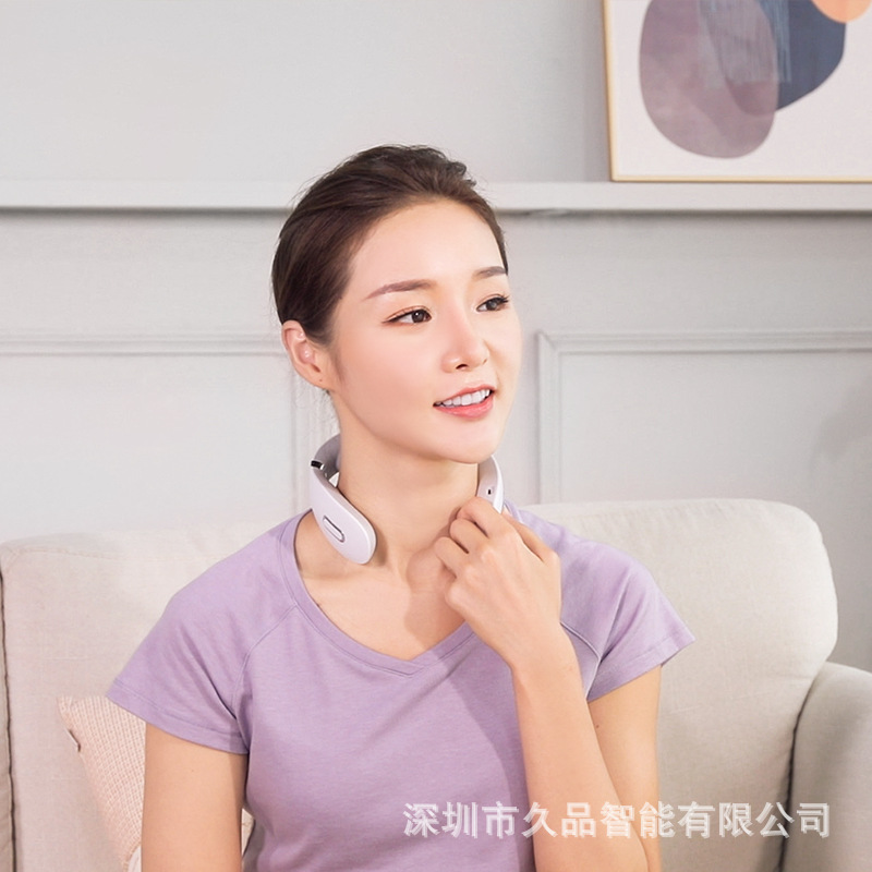 New Pulse Cervical Vertebra Massage Instrument Physiotherapy Function Mini Shoulder Neck Neck Protector Portable Hot Compress Neck Massager Massage Instrument