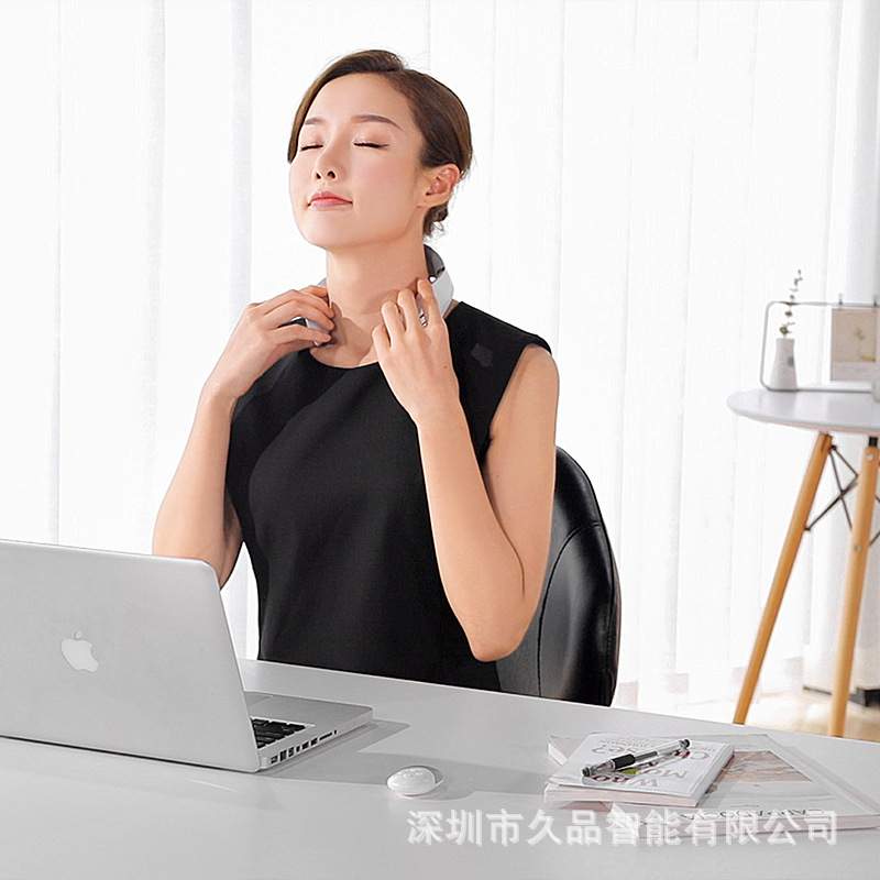New Pulse Cervical Vertebra Massage Instrument Physiotherapy Function Mini Shoulder Neck Neck Protector Portable Hot Compress Neck Massager Massage Instrument