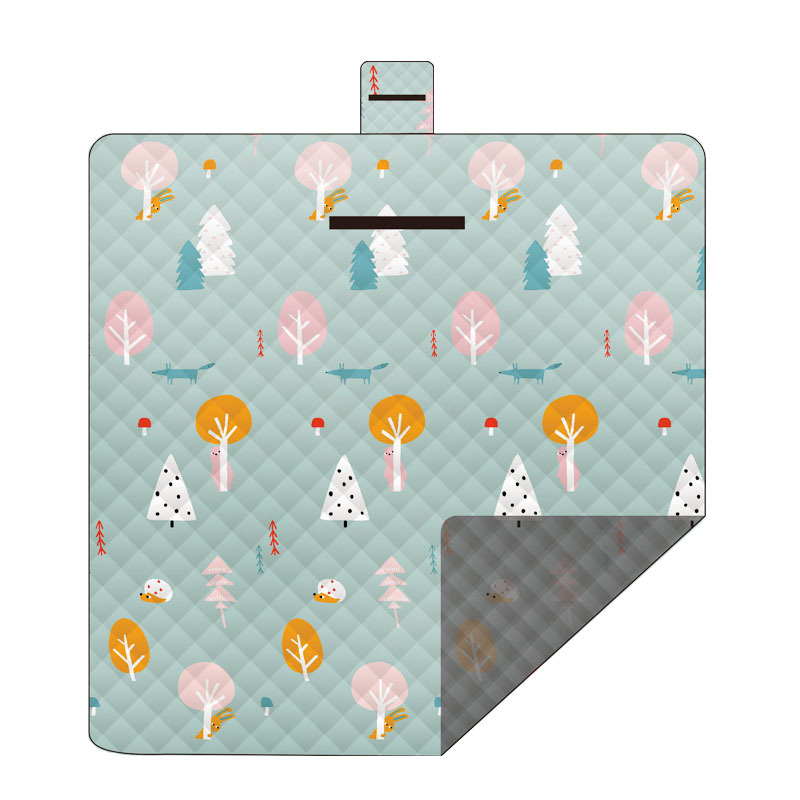 Machine Wash Picnic Mat Brushed Moisture-Proof Mat Waterproof Mat Camping Mat Picnic Blanket Beach Mat Outdoor Floor Mat Supplies
