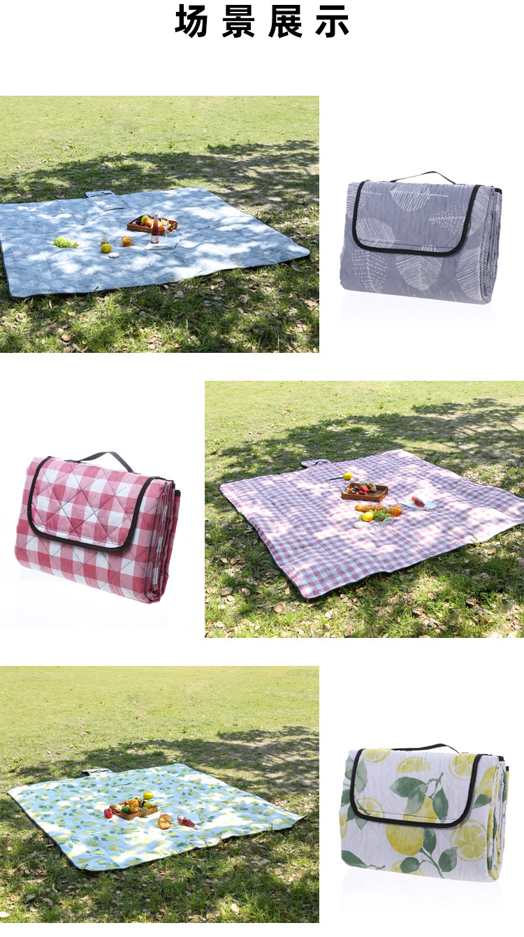 Machine Wash Picnic Mat Brushed Moisture-Proof Mat Waterproof Mat Camping Mat Picnic Blanket Beach Mat Outdoor Floor Mat Supplies