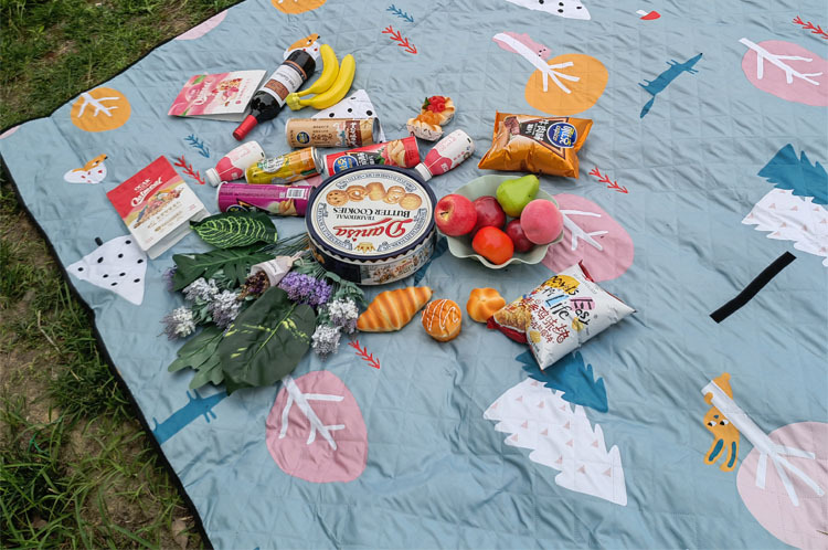 Machine Wash Picnic Mat Brushed Moisture-Proof Mat Waterproof Mat Camping Mat Picnic Blanket Beach Mat Outdoor Floor Mat Supplies