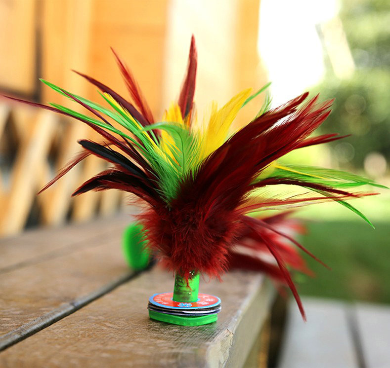 Handmade Big Shuttlecock Colorful Coq Feather Shuttlecock Big Flower Shuttlecock Kick-Resistant Beef Tendon Bottom Competition Shuttlecock Shuttlecock Wholesale Handmade Big Shuttlecock Colorful Coq Feather Shuttlecock Big Flower Shuttlecock Kick-Resistant Beef Tendon Bottom Competition Shuttlecock Shuttlecock Wholesale