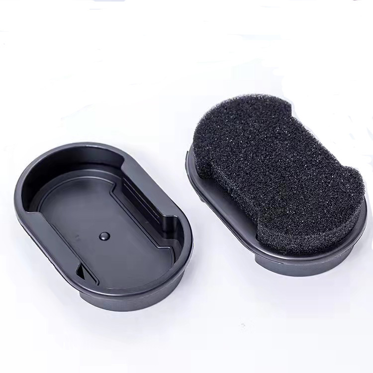 Shoe Polish Leather Shoes Maintenance Double-Sided Colorless Sponge Shoe Brush Shoe Wax Leather Care Shoe Polish Brush Shoe Polishing Tool