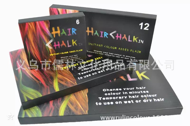 The factory sells more than one hair colored chalk powder paintbrush hair sticks a disposable 6 color