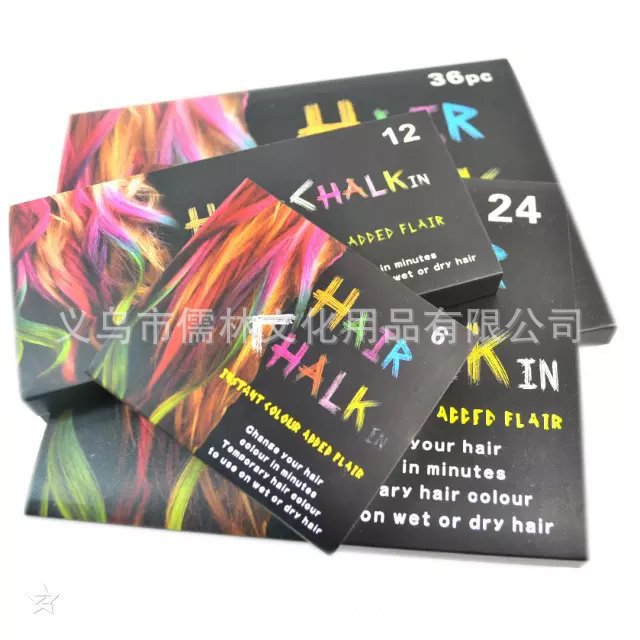 The factory sells more than one hair colored chalk powder paintbrush hair sticks a disposable 6 color