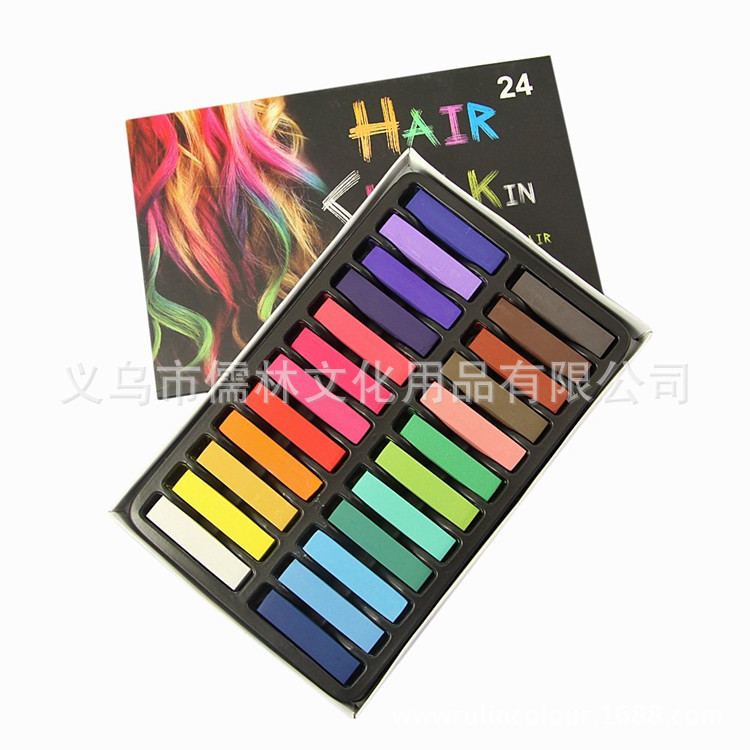 The factory sells more than one hair colored chalk powder paintbrush hair sticks a disposable 6 color