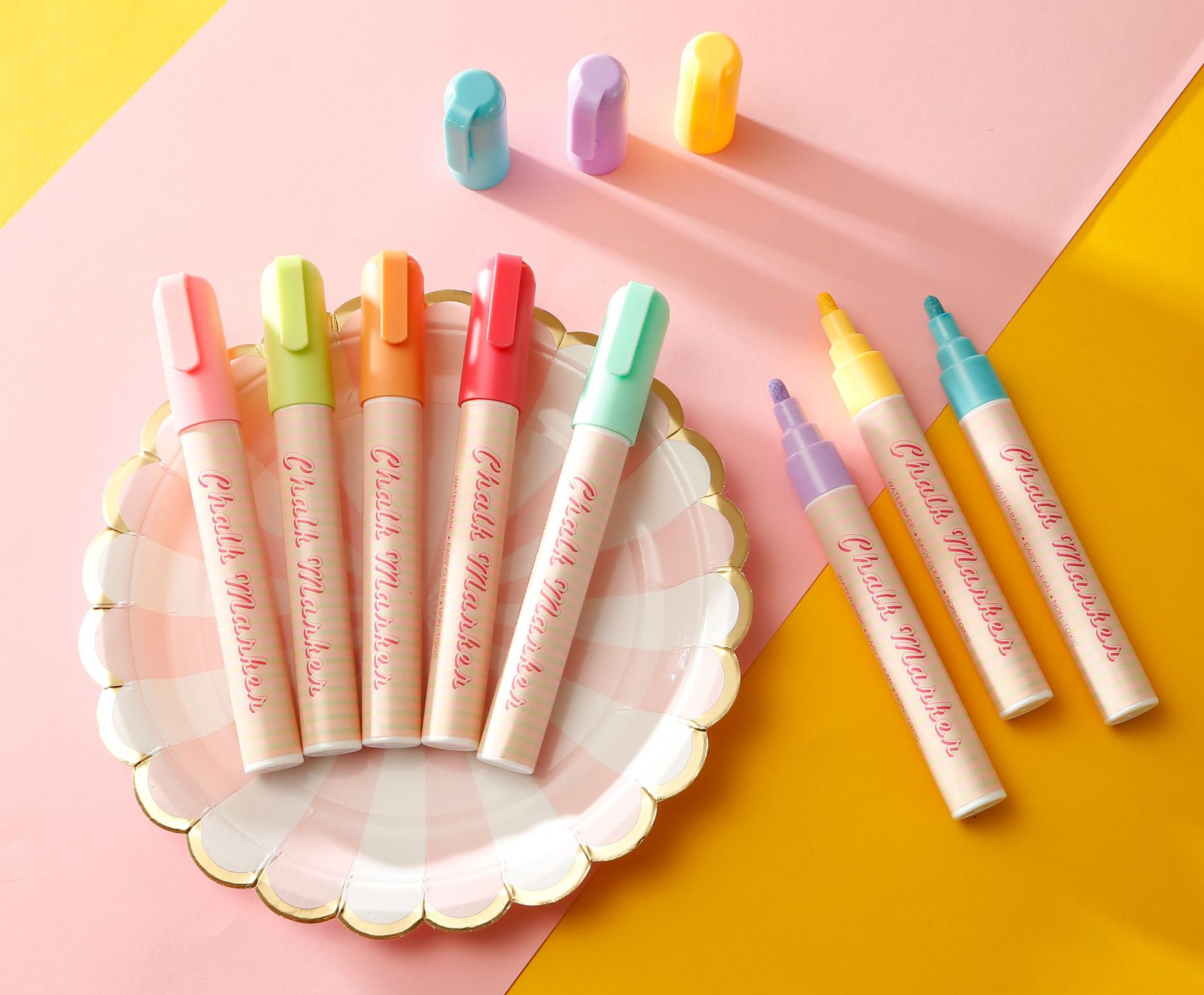 Factory Direct Sales Macaron Oil Pen Erasable Liquid Chalk Children Paintbrush Dust-Free Environmental Marker Pen 8 Colors Factory Direct Sales Macaron Oil Pen Erasable Liquid Chalk Children Paintbrush Dust-Free Environmental Marker Pen 8 Colors