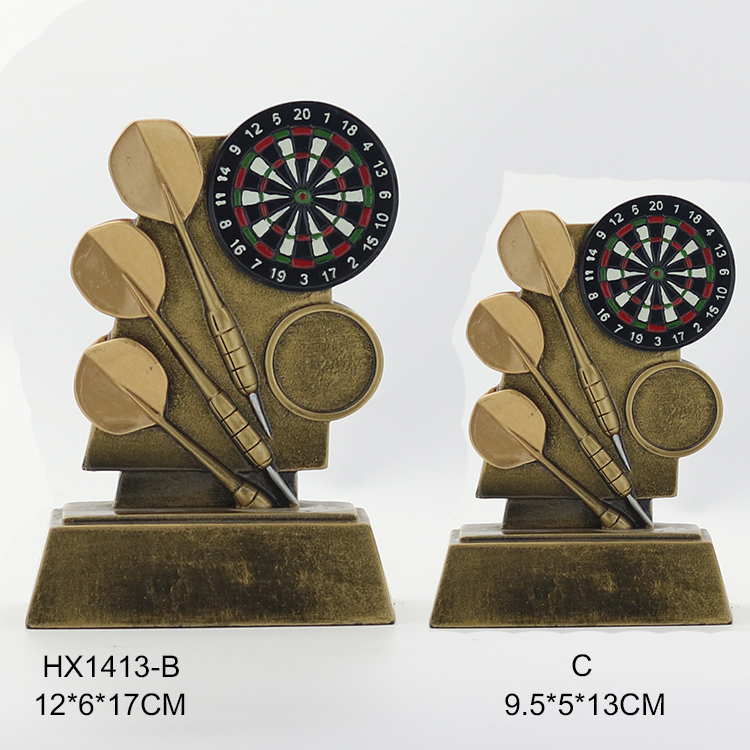 New resin darts trophy person trophy metal MEDALS custom factory direct crafts 1413