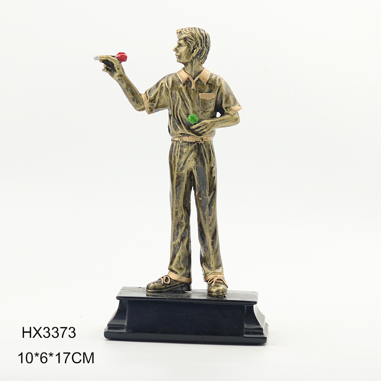 New resin darts trophy person trophy metal MEDALS custom factory direct selling crafts 3373