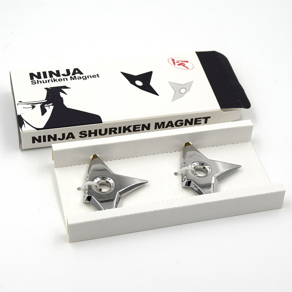 Creative magnet ninja darts refrigerator stick five-pointed metal three-dimensional magnetic paste manufacturers direct Creative magnet ninja darts refrigerator stick five-pointed metal three-dimensional magnetic paste manufacturers direct