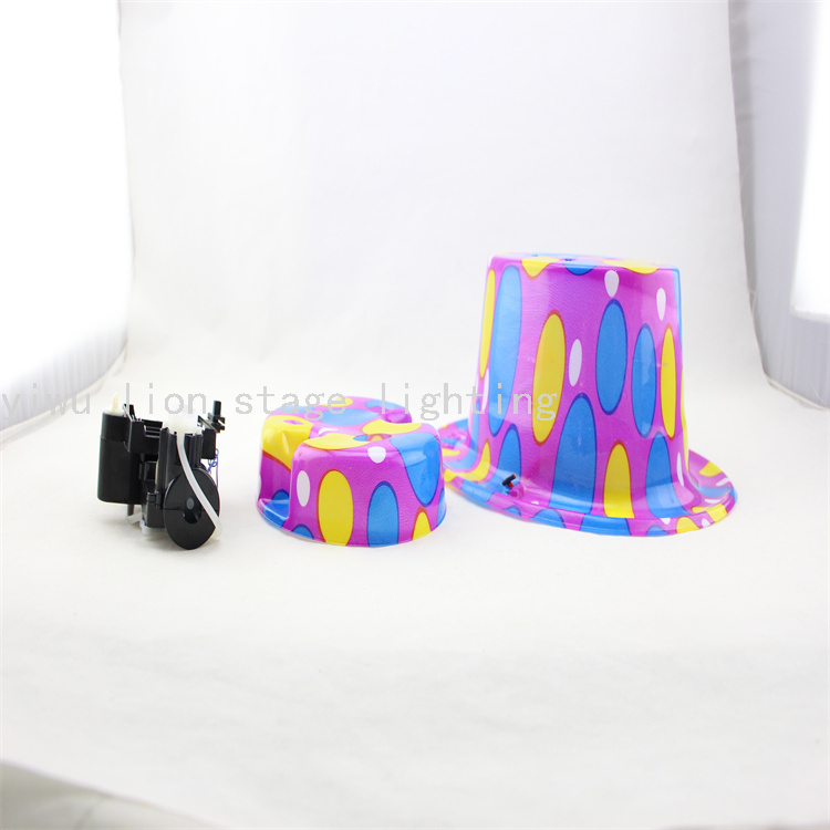 Factory Direct Sales Toy Straw Hat Plastic Bubble Machine Outdoor Activities Head-Mounted Foaming Machine Cool