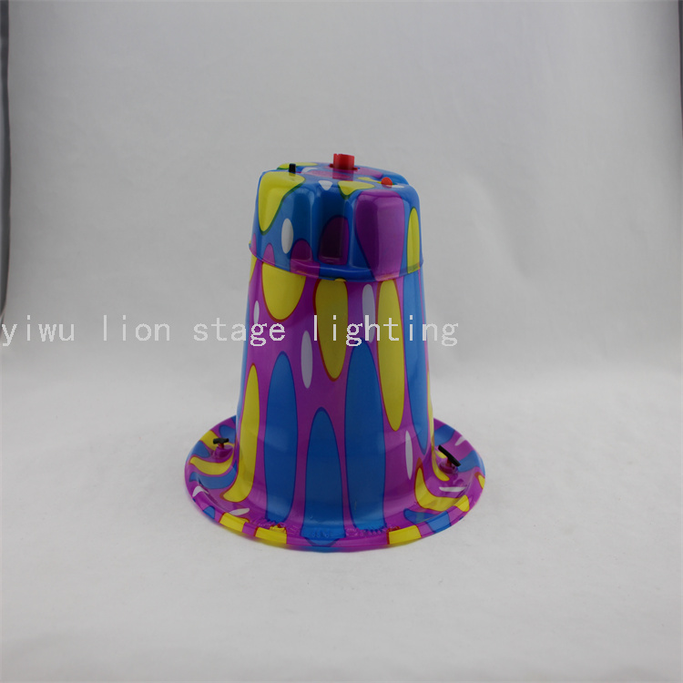 Factory Direct Sales Toy Straw Hat Plastic Bubble Machine Outdoor Activities Head-Mounted Foaming Machine Cool