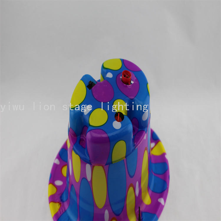 Factory Direct Sales Toy Straw Hat Plastic Bubble Machine Outdoor Activities Head-Mounted Foaming Machine Cool