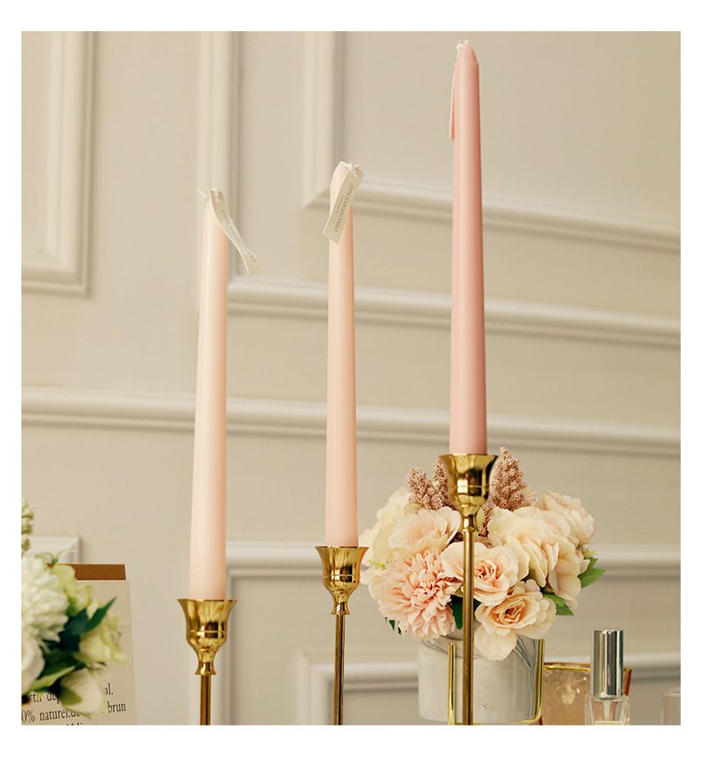 Nordic Morandi Long Brush Holder Aromatherapy Candle Sweet Wedding Gift Banquet Candle Dinner Gradient Color Long Brush Holder Wax Nordic Morandi Long Brush Holder Aromatherapy Candle Sweet Wedding Gift Banquet Candle Dinner Gradient Color Long Brush Holder Wax
