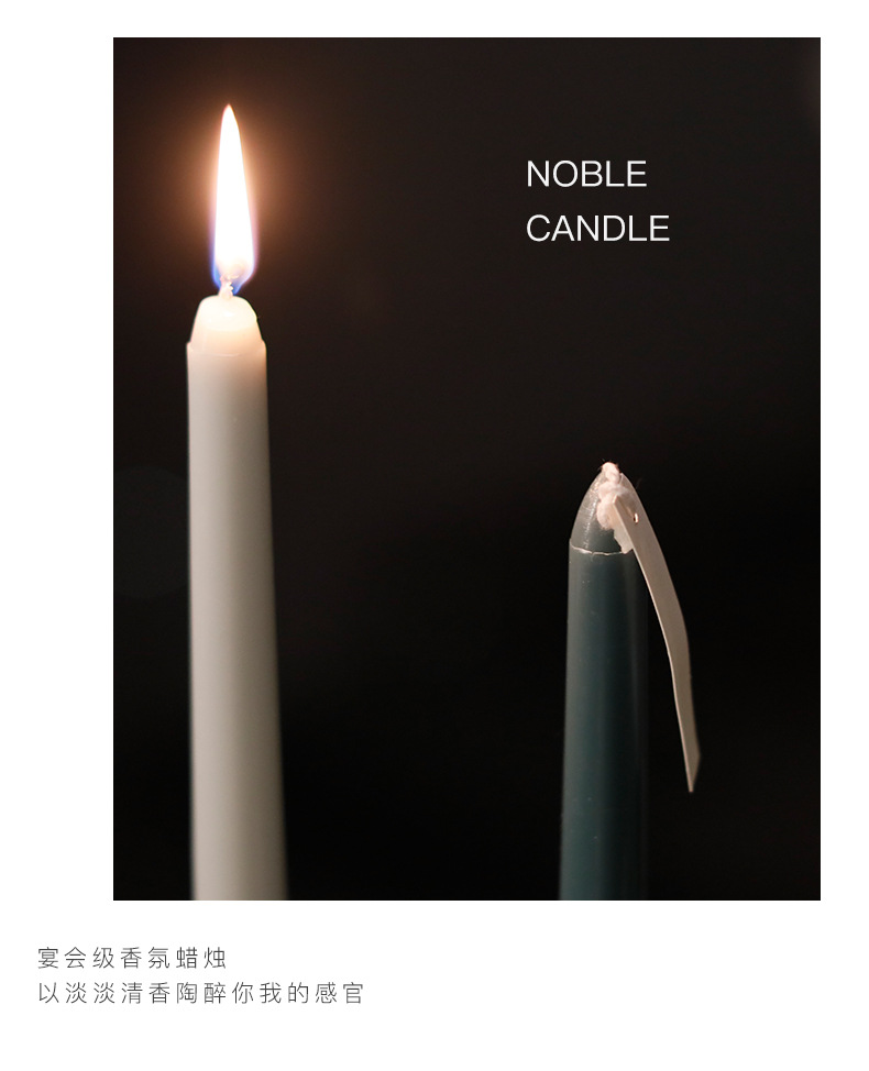Nordic Morandi Long Brush Holder Aromatherapy Candle Sweet Wedding Gift Banquet Candle Dinner Gradient Color Long Brush Holder Wax Nordic Morandi Long Brush Holder Aromatherapy Candle Sweet Wedding Gift Banquet Candle Dinner Gradient Color Long Brush Holder Wax