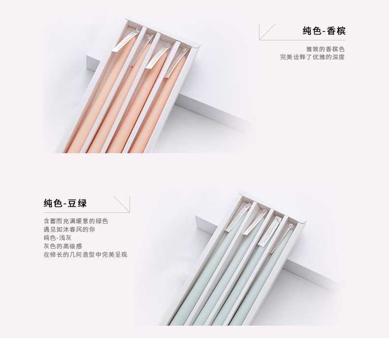 Nordic Morandi Long Brush Holder Aromatherapy Candle Sweet Wedding Gift Banquet Candle Dinner Gradient Color Long Brush Holder Wax Nordic Morandi Long Brush Holder Aromatherapy Candle Sweet Wedding Gift Banquet Candle Dinner Gradient Color Long Brush Holder Wax