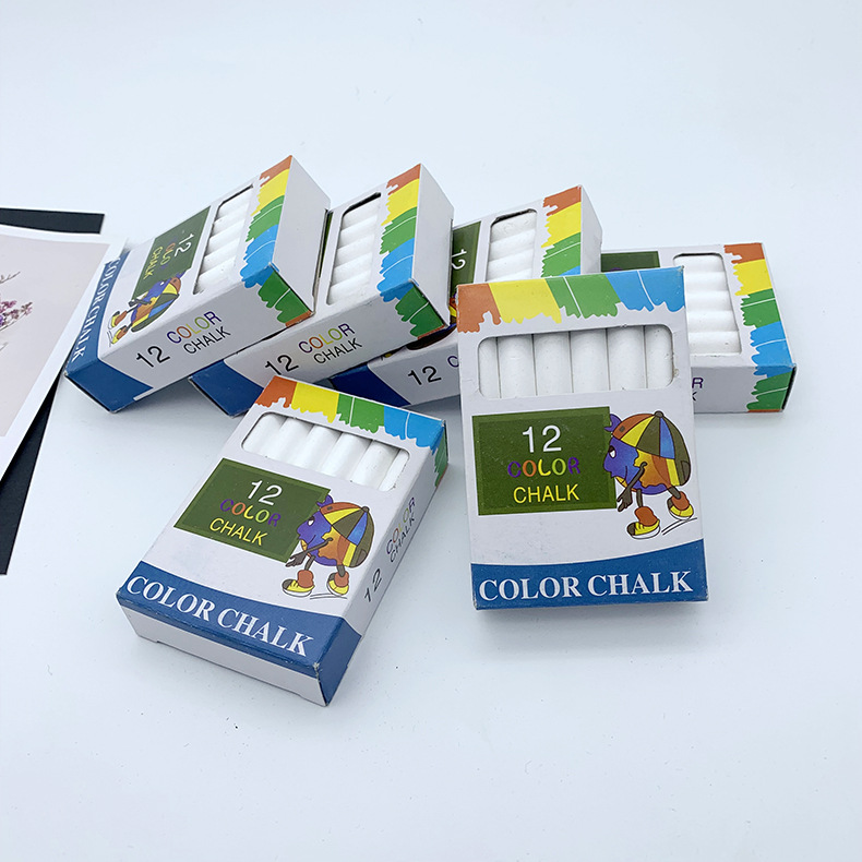 School Teaching Teacher Blackboard Utensils 12 White Chalk Children Learn Painting Graffiti Colorful White Chalk School Teaching Teacher Blackboard Utensils 12 White Chalk Children Learn Painting Graffiti Colorful White Chalk