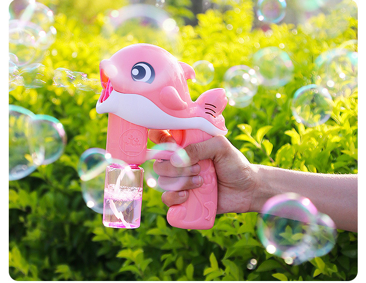 Hot Sale Night Market Stall Flash Toys Bubble Machine Internet Celebrity Same Style Children Outdoor Automatic Dolphin Bubble Gun Hot Sale Night Market Stall Flash Toys Bubble Machine Internet Celebrity Same Style Children Outdoor Automatic Dolphin Bubble Gun