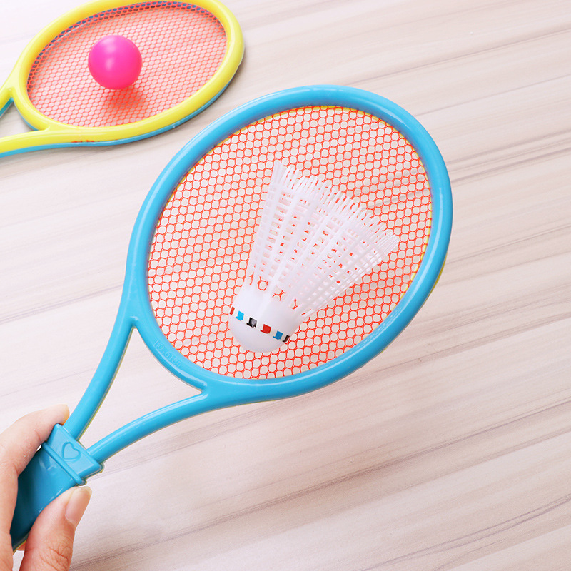 Factory Wholesale Children&#039;s Outdoor Sports Tennis Rackets Baby Kindergarten Ball Plastic Badminton Racket Toys