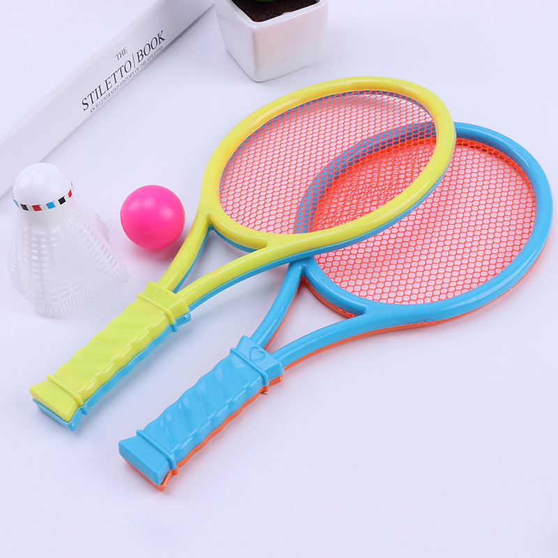 Factory Wholesale Children&#039;s Outdoor Sports Tennis Rackets Baby Kindergarten Ball Plastic Badminton Racket Toys